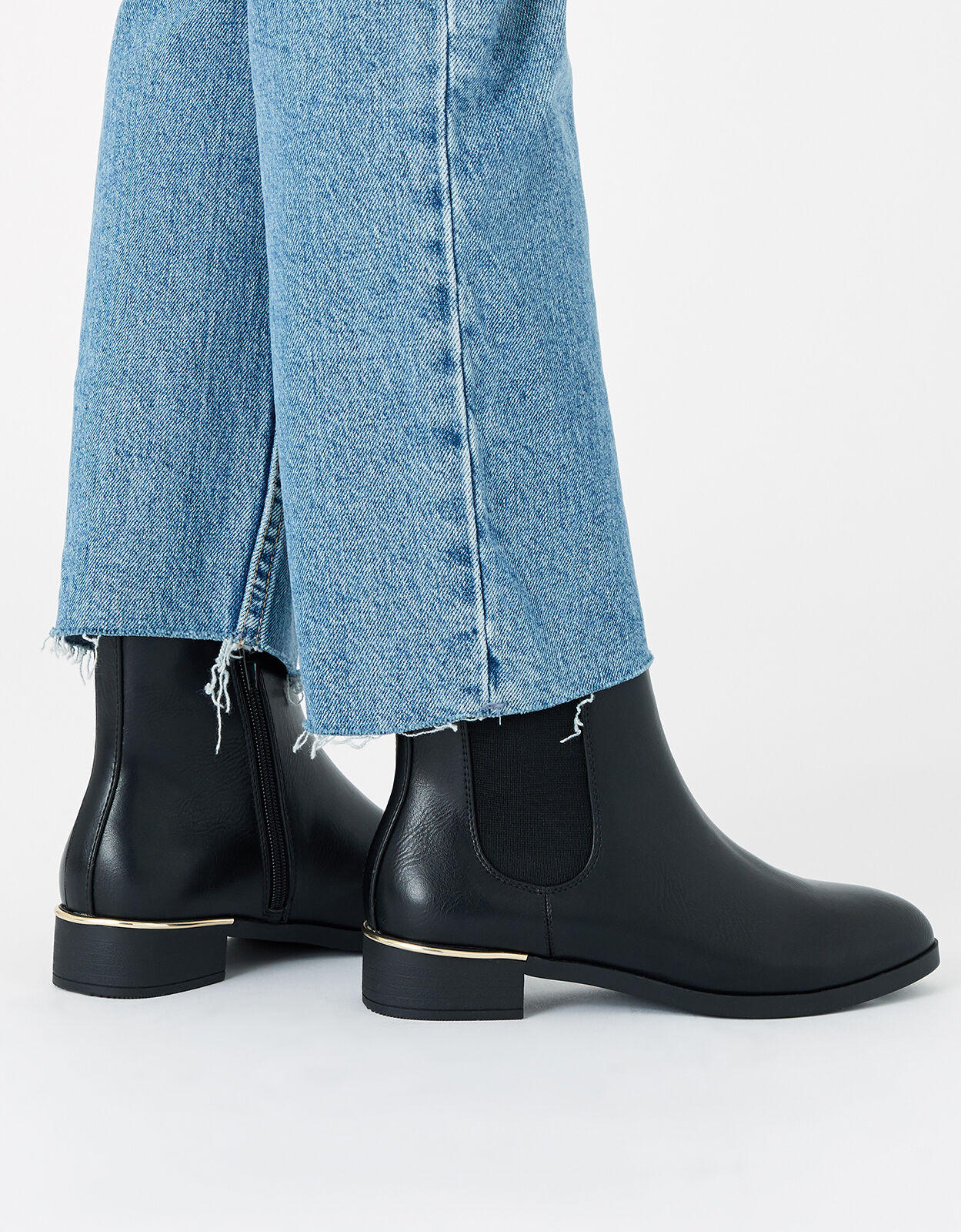 Metal heel ankle boots outlet