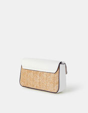 Raffia Crossbody Bag & Card Holder, , large