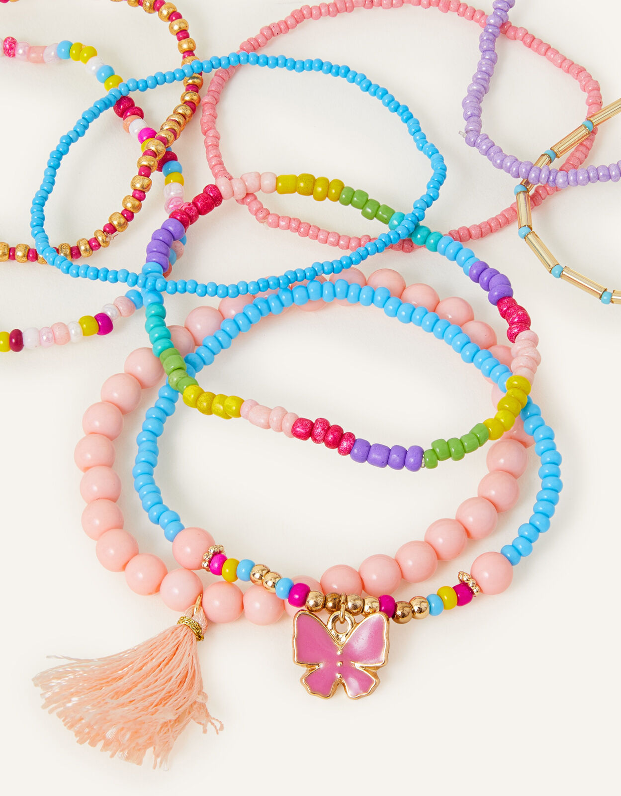 Best Friends Yellow/Blue/Purple Beaded Bracelet – Ribbon Chix