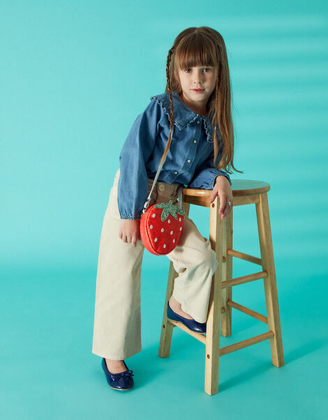 Kids Strawberry Cross-Body Bag, , large
