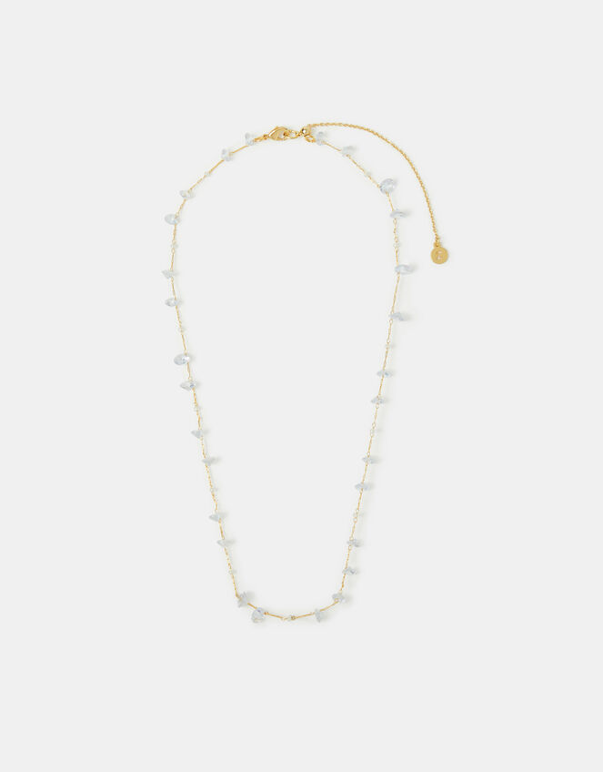 14ct Gold-Plated Multi Stone Necklace, , large