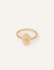 Sparkle Star Oval Ring, Gold (GOLD), large