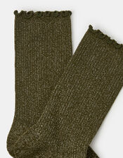 Glitter Frill Socks, , large