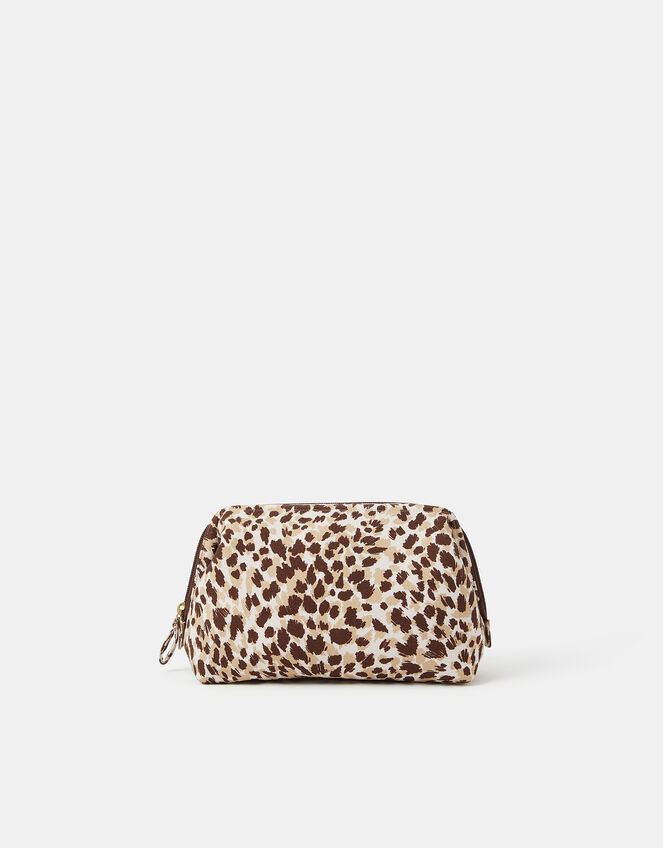Cheetah Print Make Up Bag, , large