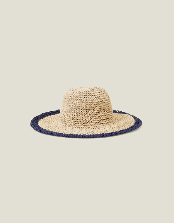 Contrast Edge Floppy Hat, , large