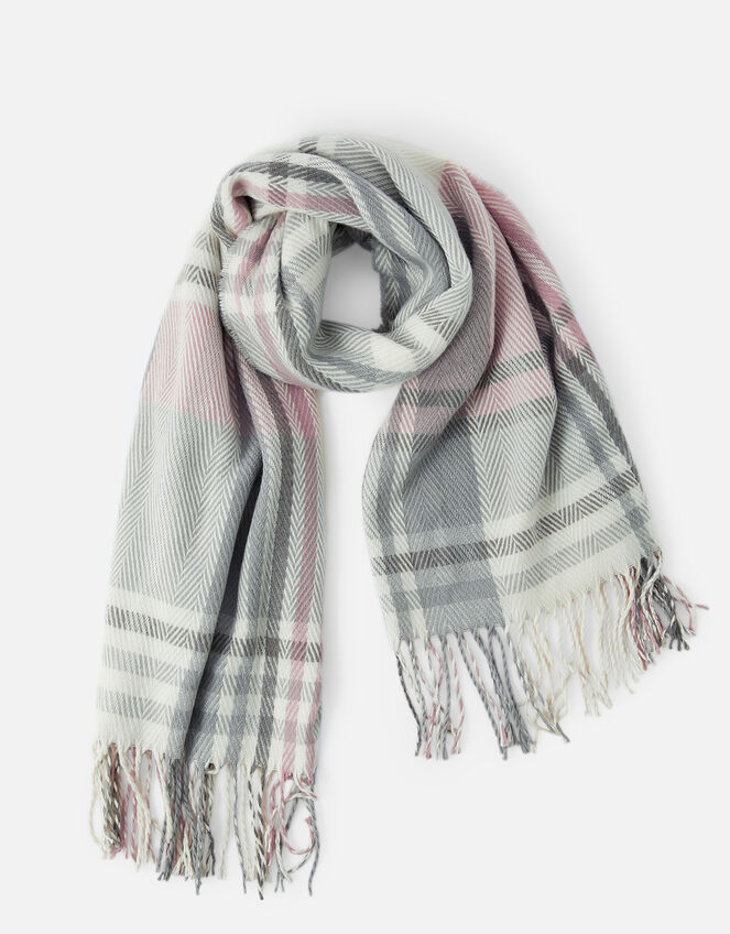 Check Blanket Scarf, , large