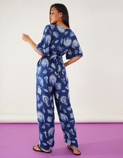 Paisley Jumpsuit, Blue (BLUE), large