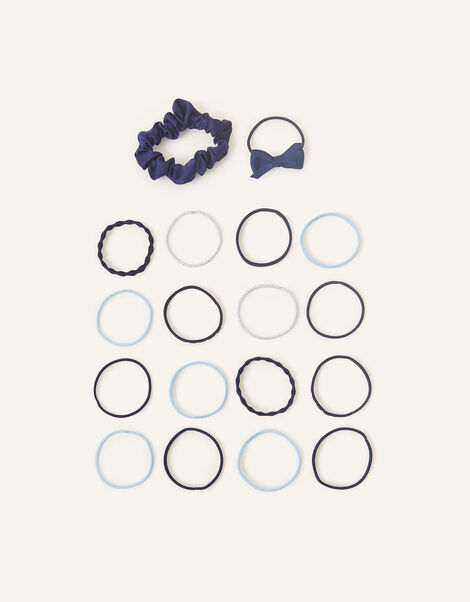School Hairband 18 Pack Blue, Blue (NAVY), large