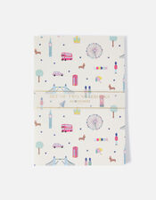 London Print Notebook Twinset, , large