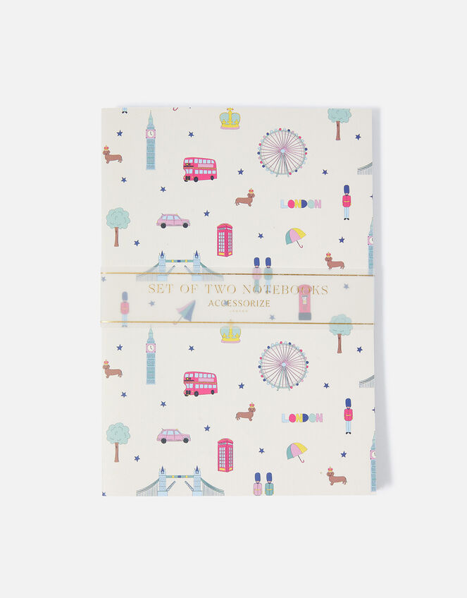 London Print Notebook Twinset, , large