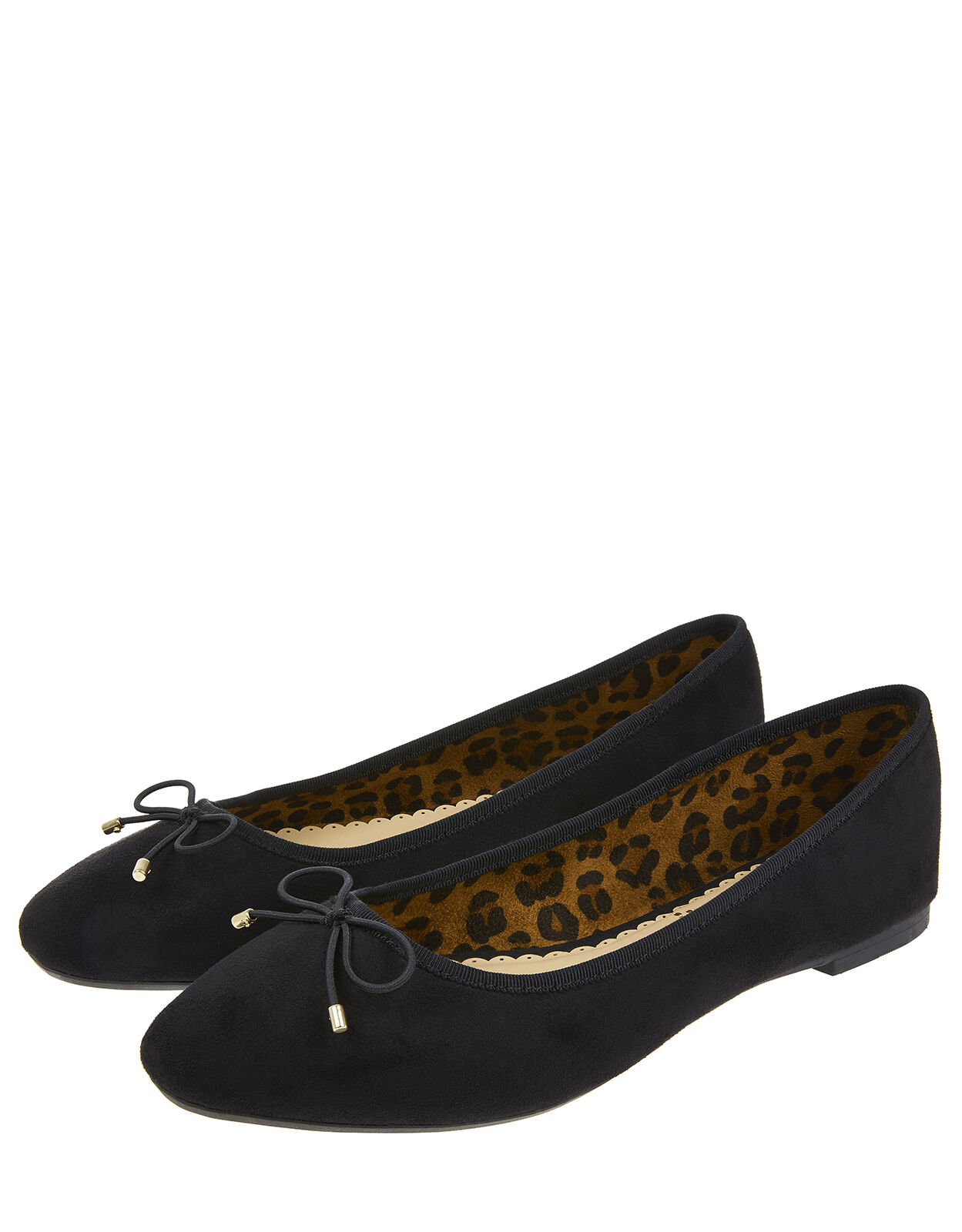 Black leopard flats on sale