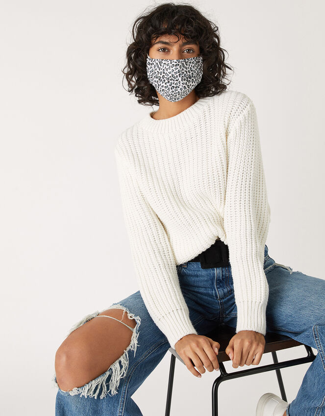 Face Covering Set of Three in Pure Cotton, , large