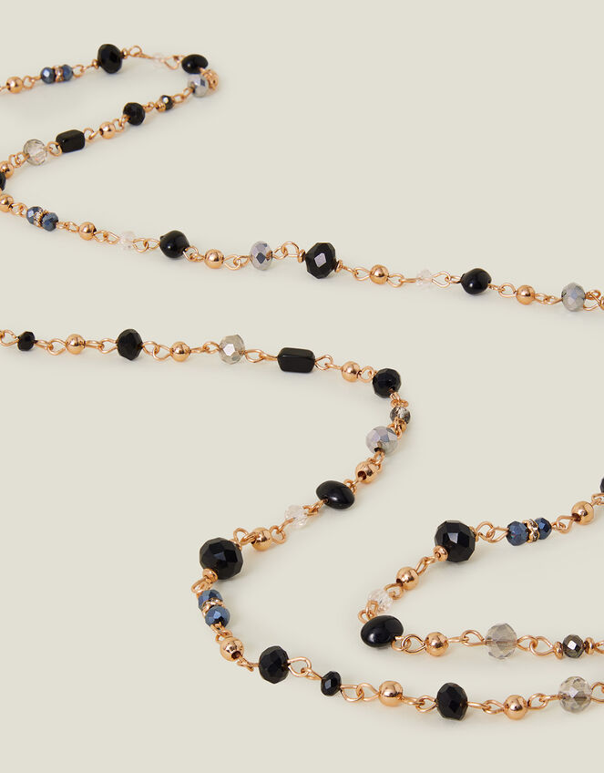Long Beaded Rope Necklace, , large