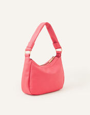 Small Scoop Shoulder Bag, Orange (CORAL), large
