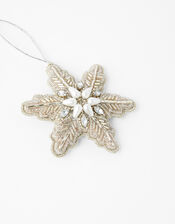 Embellished Snowflake Hanging Decoration, , large