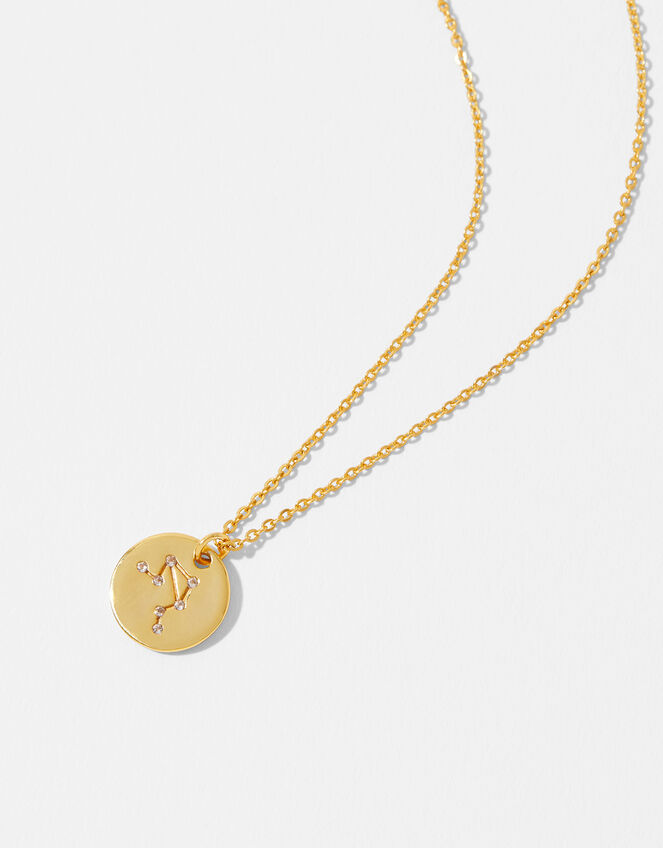 Gold Vermeil Constellation Necklace – Libra, , large