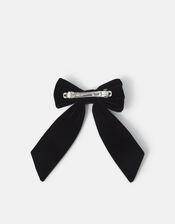 Velvet Bow Hair Clip, , large