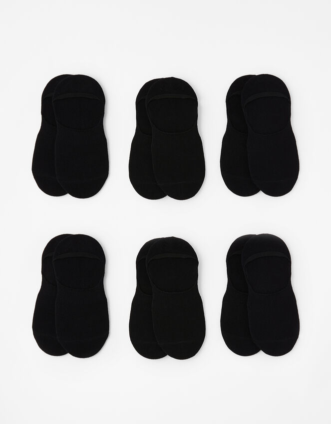 Super-Soft Bamboo Footsie Sock Multipack, Black (BLACK), large