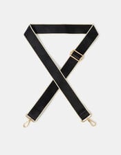 Contrast Edge Bag Strap, Black (BLACK), large