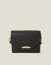 Double Zip Cross-Body Bag, Black (BLACK), large