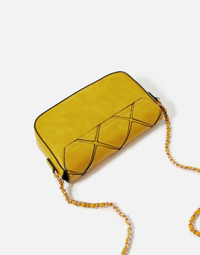 Elin Cross-Body Chain Bag, Yellow (OCHRE), large