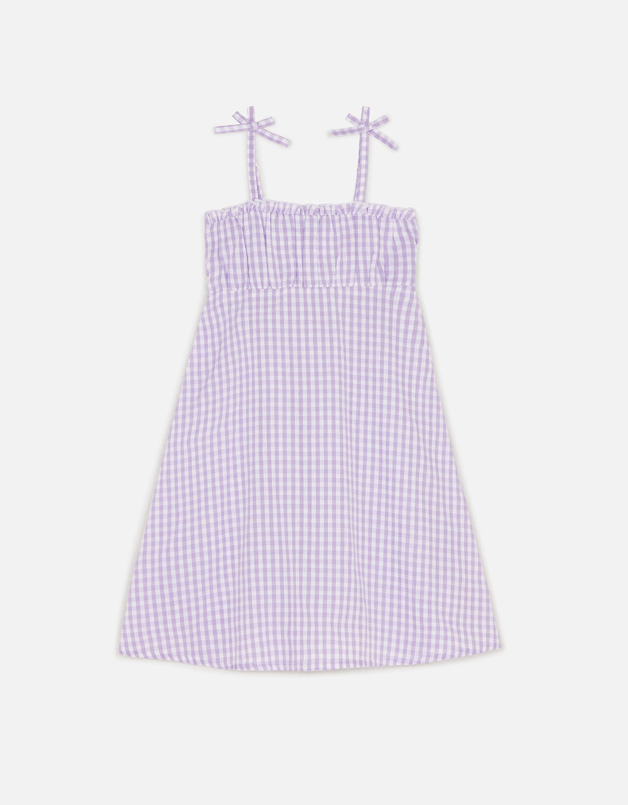 Girls Gingham Dress Purple Girls beachwear Accessorize UK