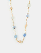 Long Beaded Station Necklace, , large