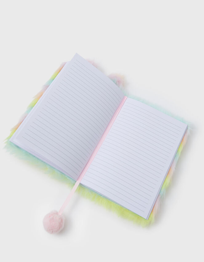 Girls Ombr&eacute; Fluffy Bunny A5 Notebook, , large