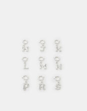 Bubble Initial Jewellery Charm, Silver (SILVER), large