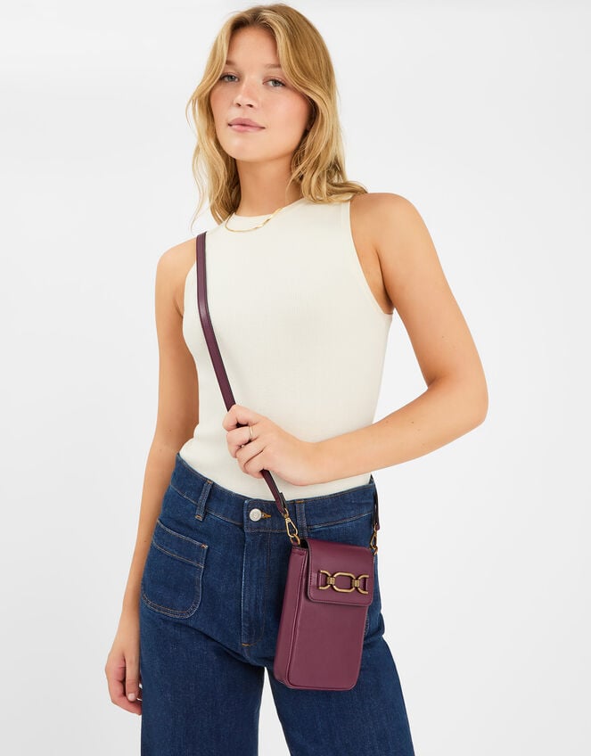 Snaffle Buckle Phone Bag, , large