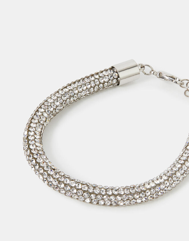 Rhinestone Tube Bracelet, , large