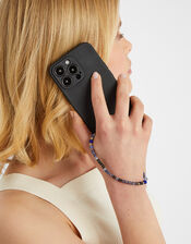 Beaded Disc Phone Strap, , large