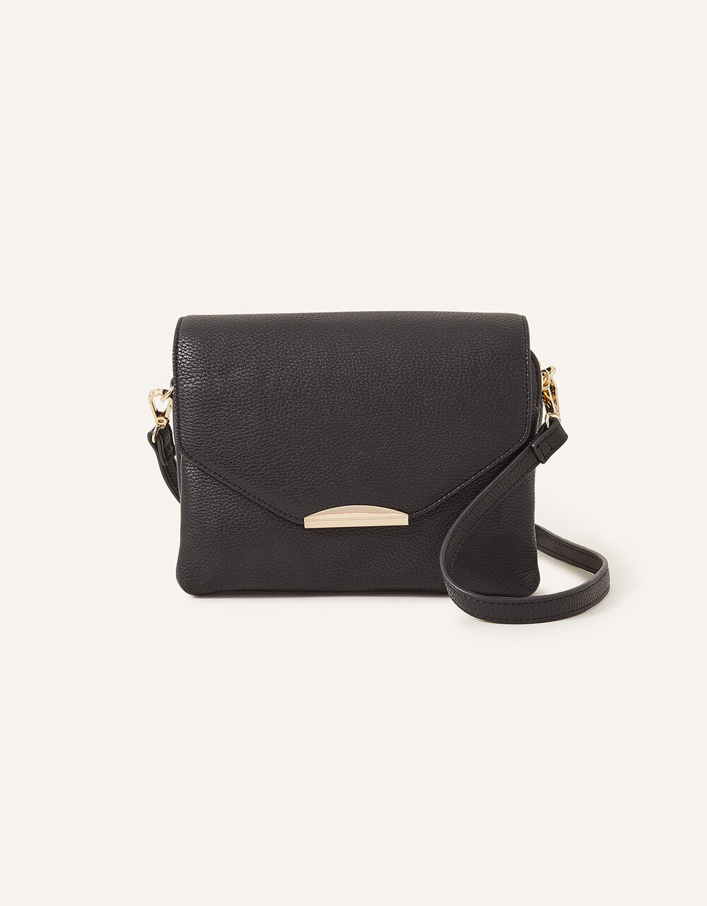 Double Zip Cross Body Bag Black Crossbody bags Accessorize UK