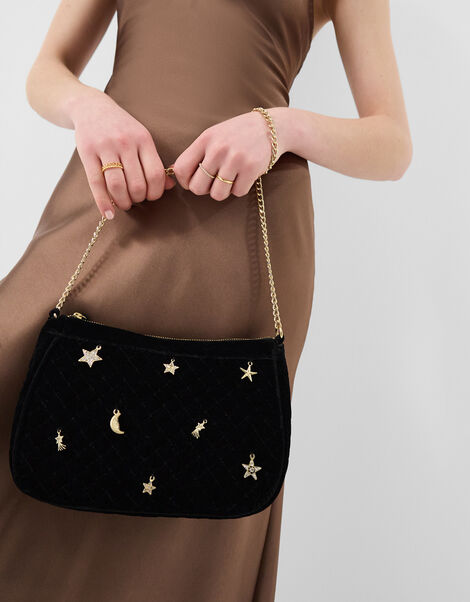 Celestial Charm Velvet Bag, , large