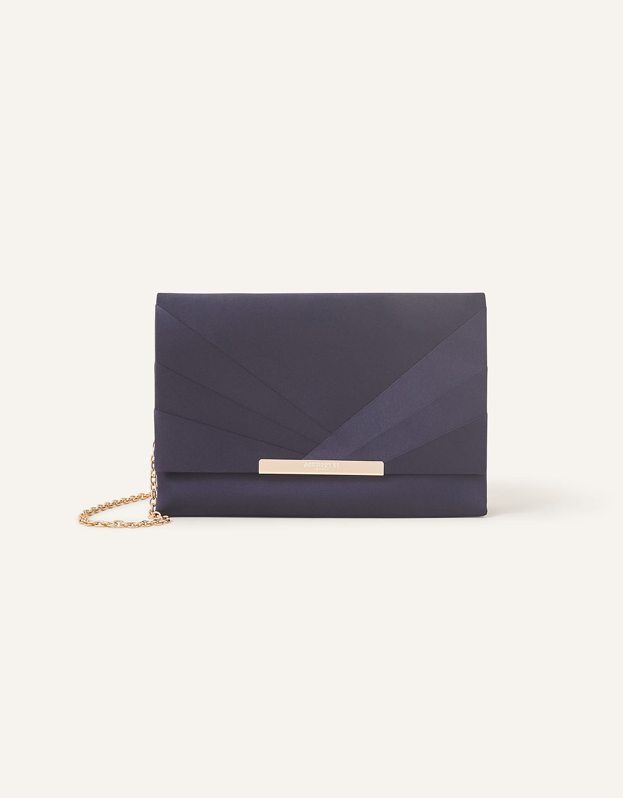Navy and gold clutch bag Clearance
