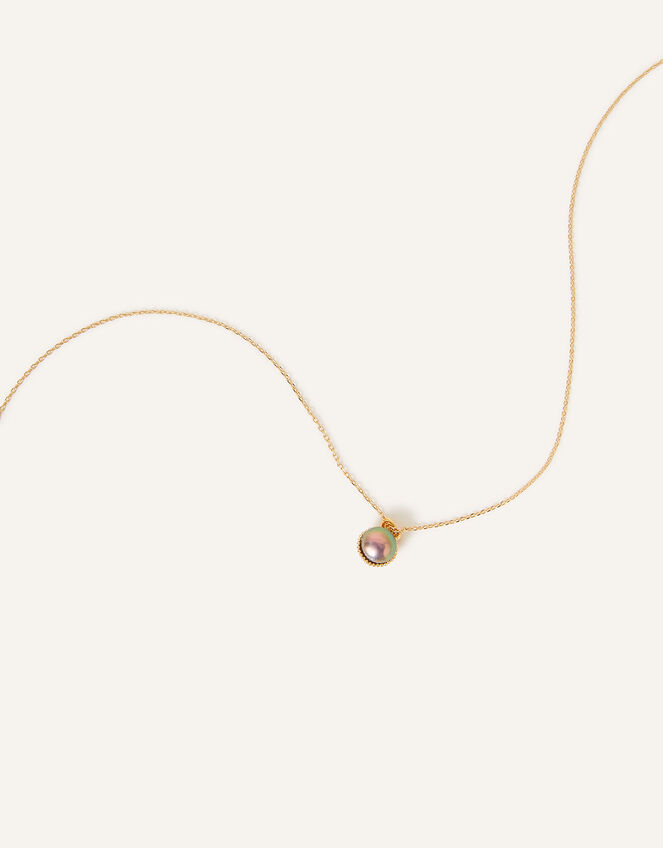 14ct Gold-Plated Pearl Pendant, , large