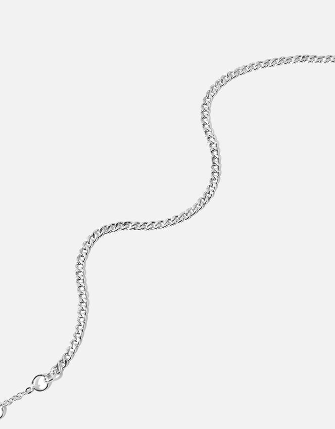 Platinum-Plated Curb Chain Bracelet, , large