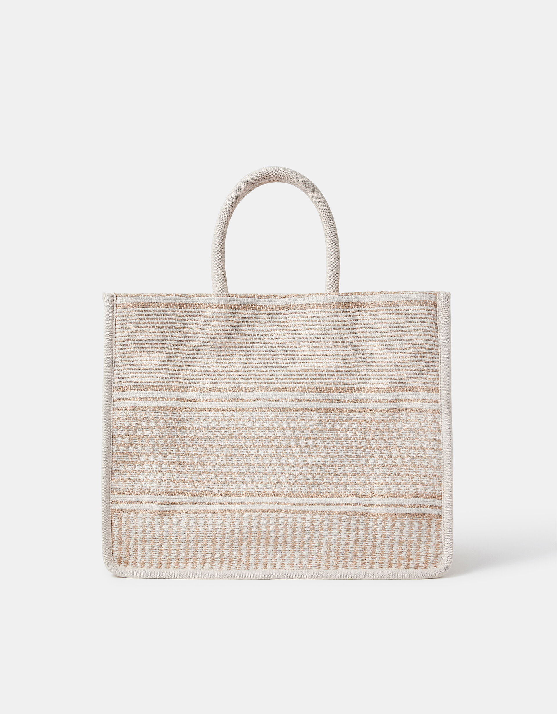 accessorize Woven Book Tote Bag