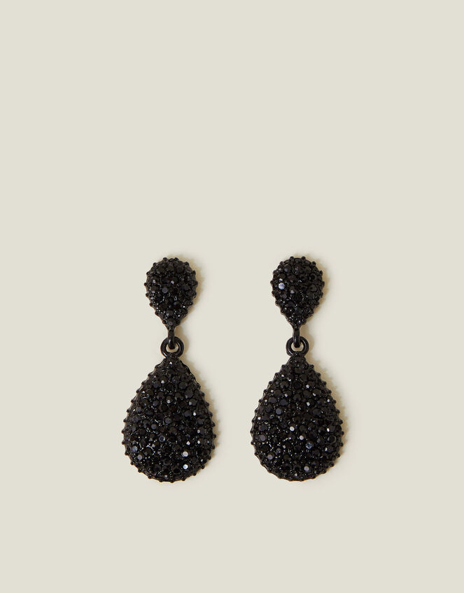 Sparkle Gem Oval Drop Earrings, , large