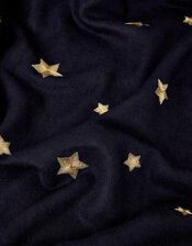 Star Embroidered Blanket Scarf, , large