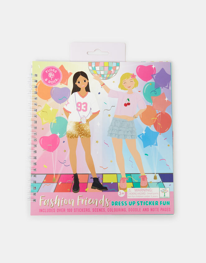 Floss & Rock Girls Fashion Friends Dress Up Sticker Book, , large