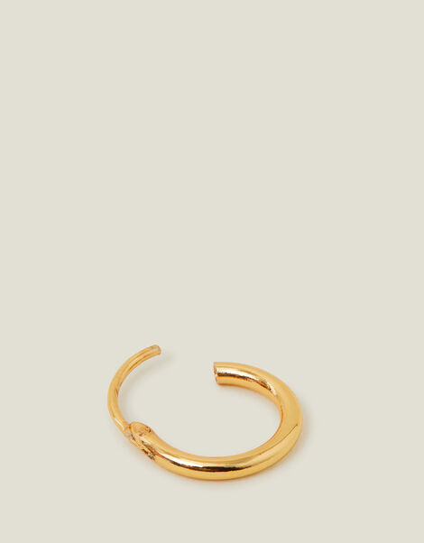 14ct Gold-Plated Single Hoop Earring, , large