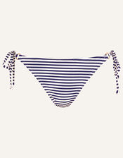 Ring Detail Stripe Bikini Bottoms, Blue (NAVY), large
