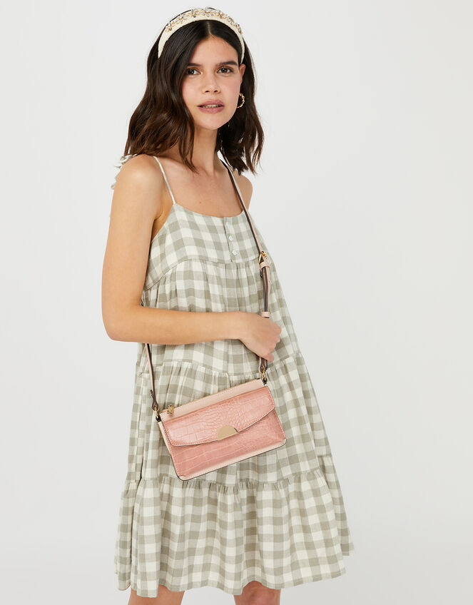 Melody Colour-Block Cross-Body Bag, Pink (PINK), large