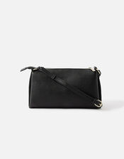 Sofia Suedette Cross Body Bag, Black (BLACK), large
