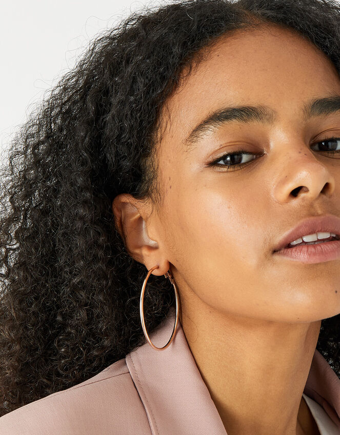Reconnected Simple Hoop 4 Pack, Gold (ROSE GOLD), large