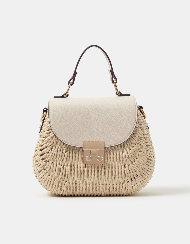 Raffia Handheld Bag, , large