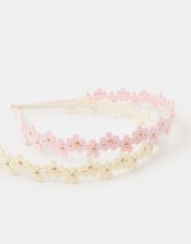 2-Pack Girls Flower Headbands, , large