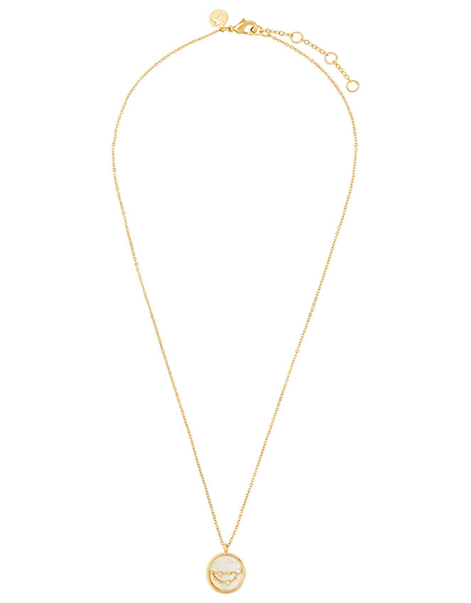 Gold-Plated Constellation Necklace - Capricorn, , large