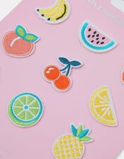 9-Pack Girls Fruit Iron On Embroidery Patches, , large